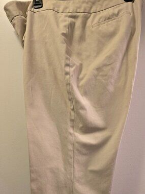 Raffaella Khaki Pants with Designed Cuffs Size 14